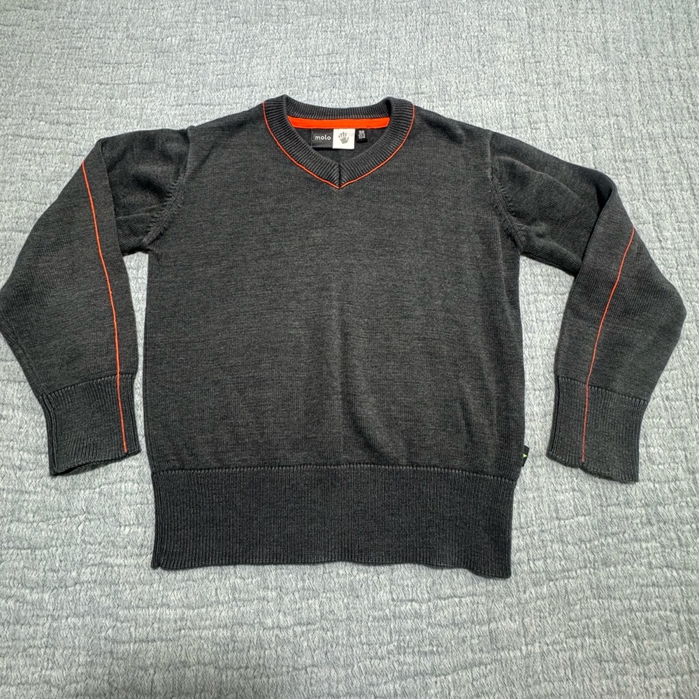 Molo Kids Bill Dark Gray Melange Sweater Size 98/104 (3–4 Years) Toddler